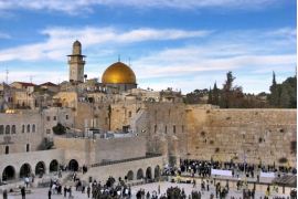 Klagemauer und Felsendom in Jerusalem